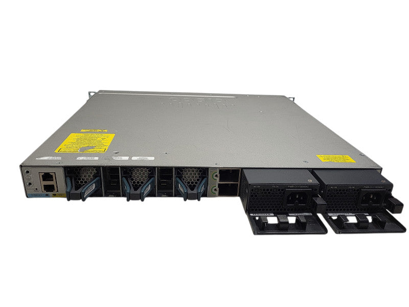 Cisco WS-C3850-48F-S 48 Port GB PoE+ 3850 Switch w/ C3850-NM-2-10G and 2x PSU Q$