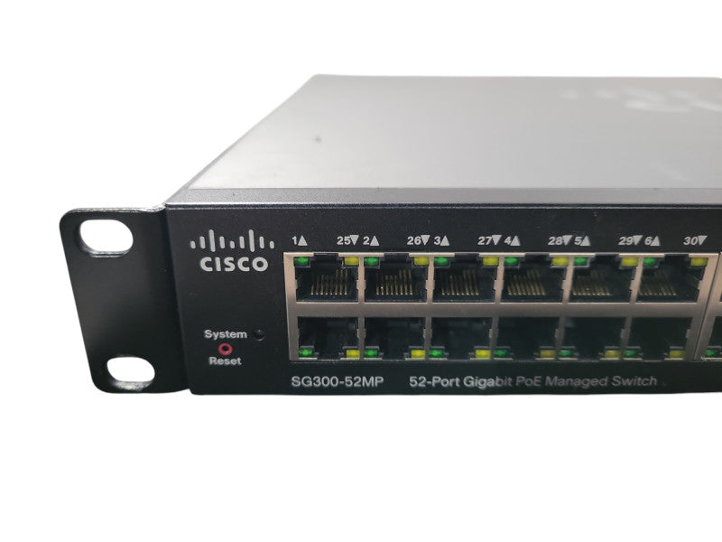 Cisco SG300-52MP 52-Port Gigabit Max PoE Managed Ethernet Switch !