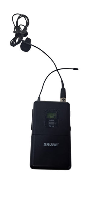 Shure SLX1 Wireless Bodypack Transmitter J3 572-596 W/ Microphone