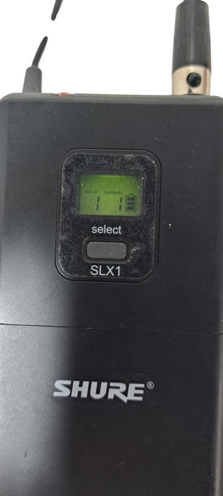 Shure SLX1 Wireless Bodypack Transmitter J3 572-596 W/ Microphone