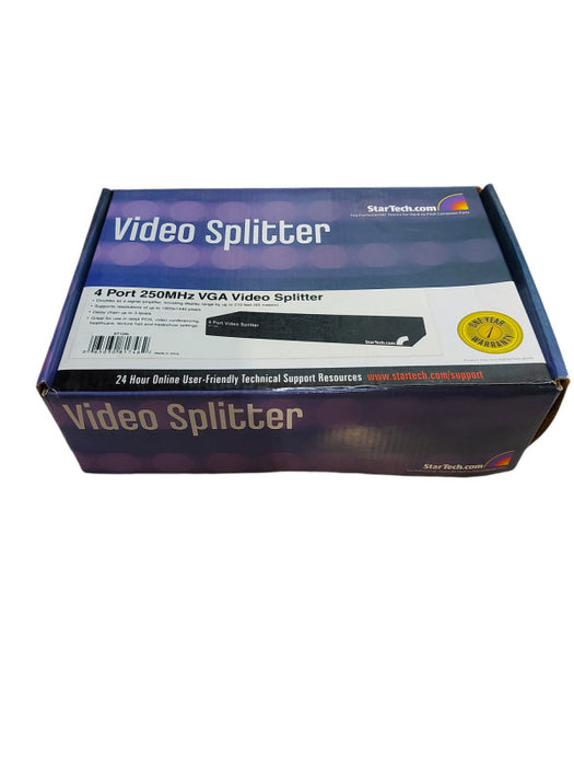 4 Port 250 MHz VGA Video Splitter ST124L- Open Box