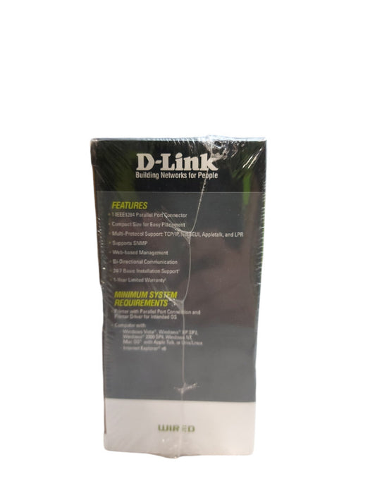 D-Link DP-301P+ Fast Ethernet Parallel Port Point Server- Brand New
