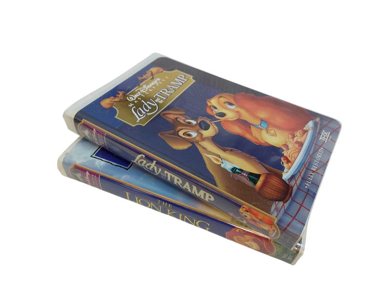 2 Disney VHS Bundle of Lion King & Lady and the Tramp  =