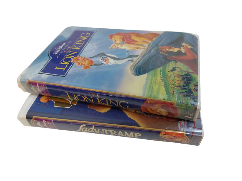 2 Disney VHS Bundle of Lion King & Lady and the Tramp  =