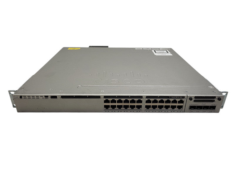 Cisco WS-C3850-24P-E 24-Port Gigabit PoE+ Switch w/ C3850-NM-4-1G, 1100W PSU $