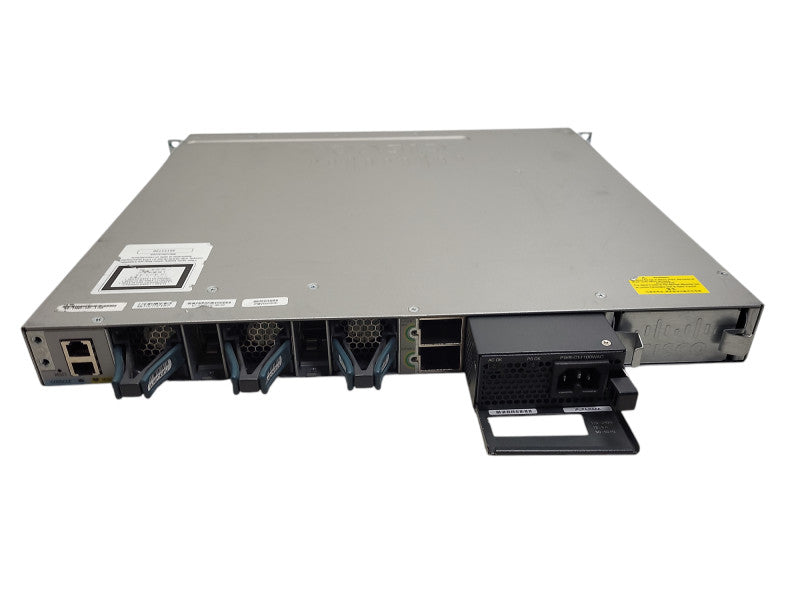 Cisco WS-C3850-24P-E 24-Port Gigabit PoE+ Switch w/ C3850-NM-4-1G, 1100W PSU Q$