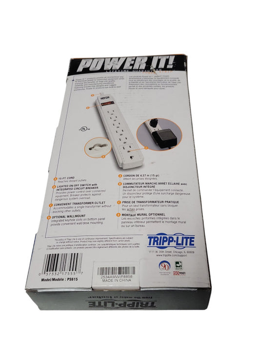 New Tripp-Lite Power IT! 6-Outlet 15-Ft Cord PS615 _