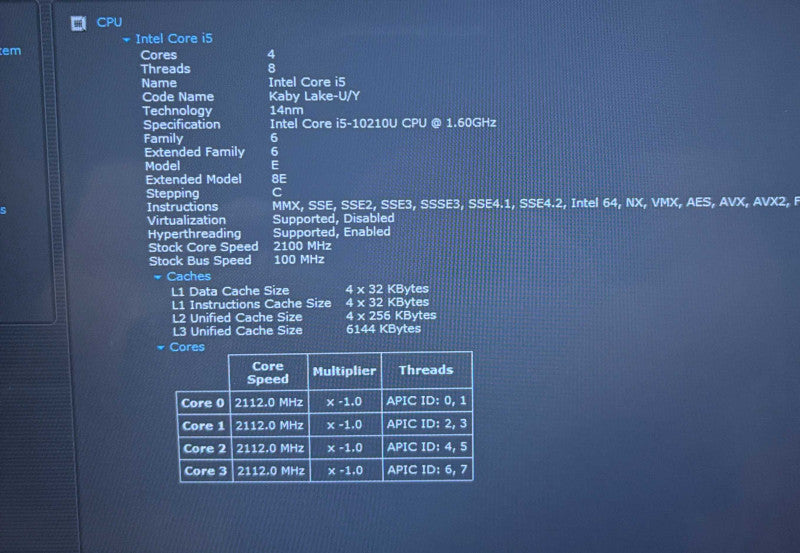 Lenovo  L13 Yoga TOUCH i5-10210U@1.6GHz  8GB RAM 256GB SSD   Lap200