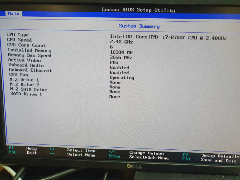 Lenovo Thinkstation P330 Tiny | i7-8700T @ 2.4GHz | Quadro P620 | 16GB | READ Q