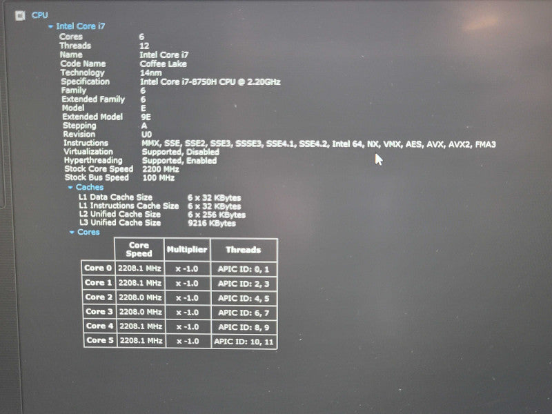 Dell Precision 7730| i7-8750H| 32GB DDR4| Quadro P3200| 256GB SSD NO BATTERY  β Lap200