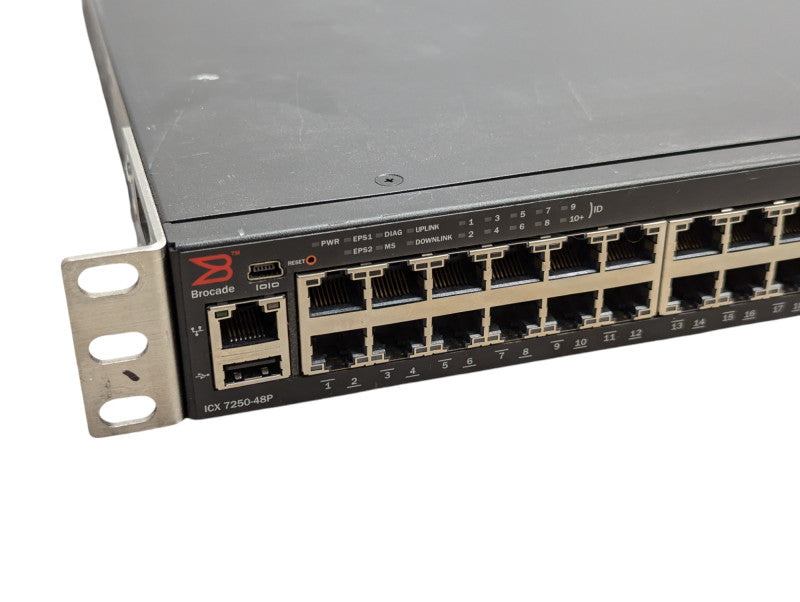 Brocade ICX 7250-48P ICX7250-48P-2X10G 48 Port Gigabit Managed Switch  Q-