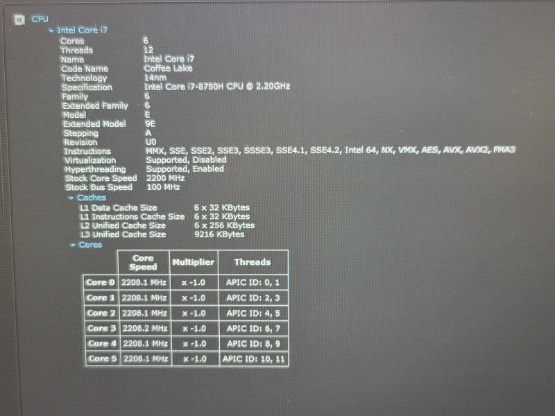 Dell Precision 7730| i7-8750H| 32GB DDR4| Quadro P3200| 512GB SSD Qβ Lap200