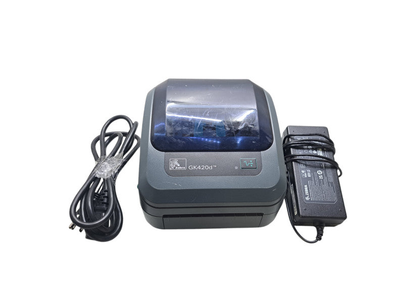 Zebra GK420d Direct Thermal Label Printer w/ Power Adapter | GK42-202510-000
