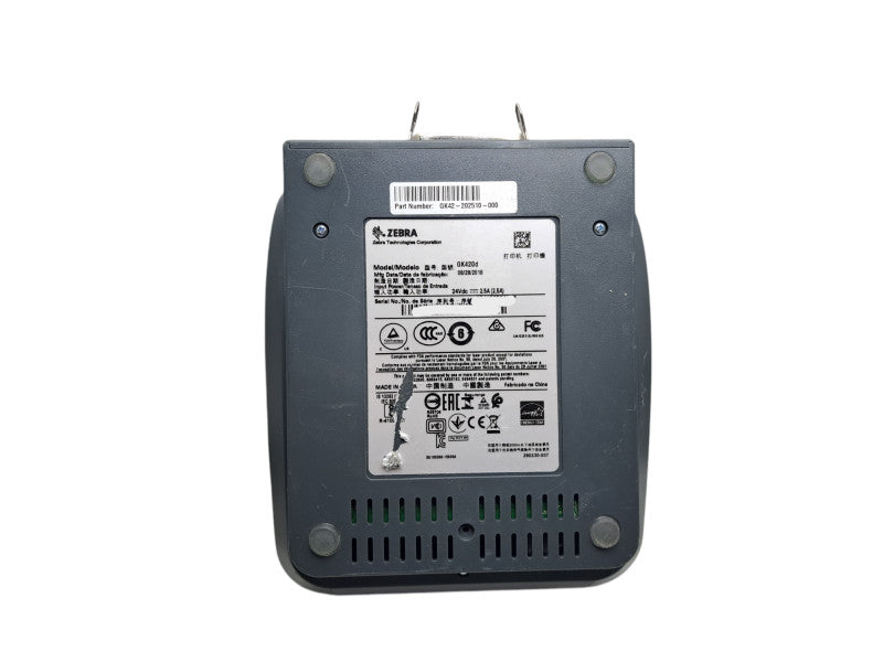 Zebra GK420d Direct Thermal Label Printer w/ Power Adapter | GK42-202510-000