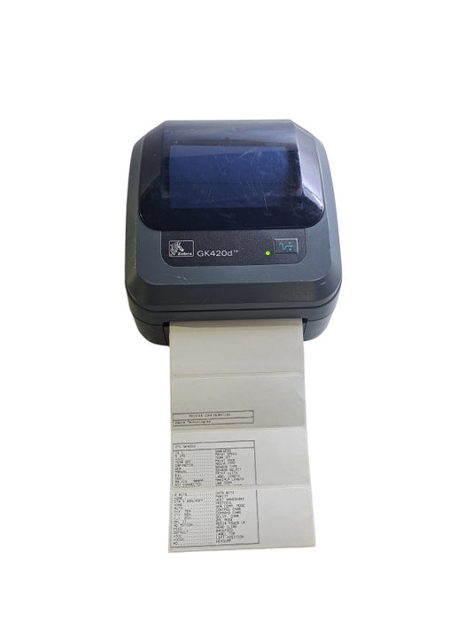 Zebra GK420d Direct Thermal Label Printer w/ Power Adapter | GK42-202510-000