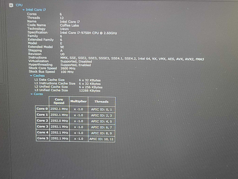 Dell Precision 7740| i7-9750H| 32GB DDR4| RTX 4000| 256GB SSD  β Lap200