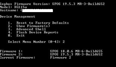 Sophos XG 115w Firewall Rev 2