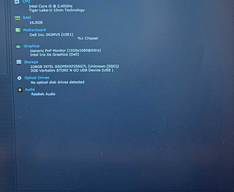Dell Latitude 5520 i5-1135G7 16GB RAM 256GB SSD Minor Damages READ!  Lap200