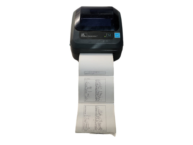 Zebra GK420d Direct Thermal Label Printer, GK42-202510-000 w/ Power Adapter