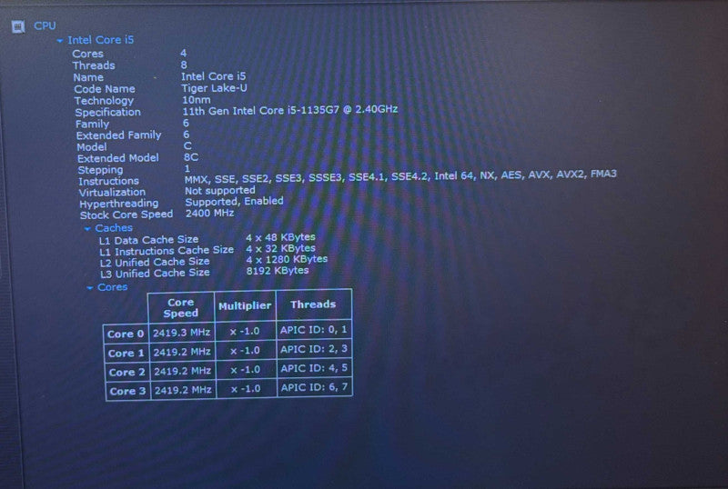 HP ProBook 440 G8 Core i5--1135G7@2.4GHz 16GB RAM 256GB SSD  Lap200