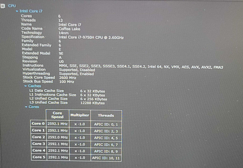 Dell Precision 7740| i7-9750H| 32GB DDR4| RTX 4000 FOR PARTS/REPAIR  β Lap200