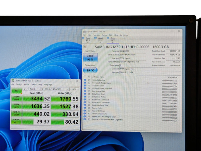 Samsung PM1725a Enterprise NVMe SSD 1.6 TB Low Profile PCIe  Q-