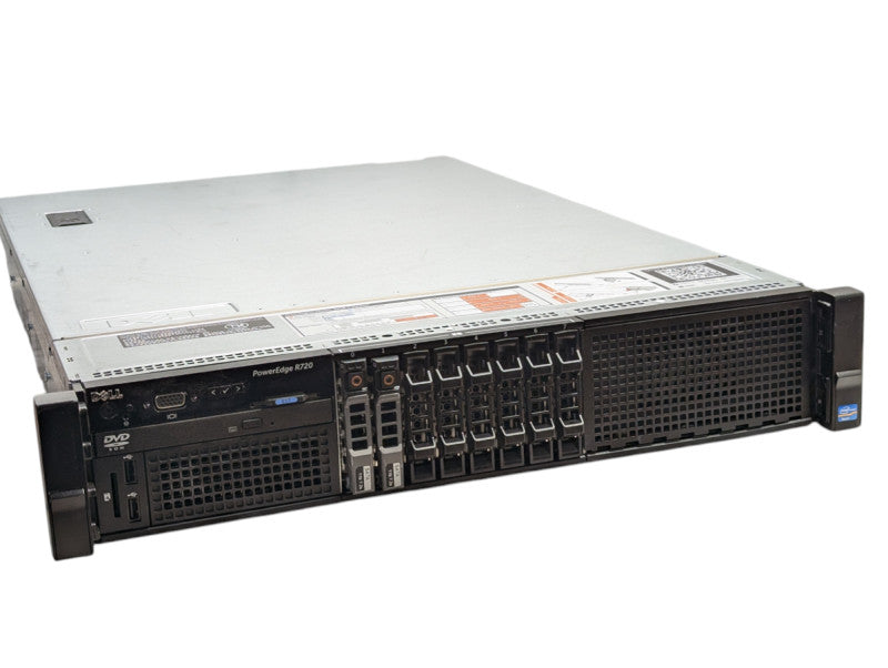 DELL PowerEdge R720 2U 2x Intel Xeon E5-2650 0 @ 2.00Ghz 192GB RAM H710 mini  -