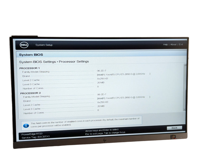 DELL PowerEdge R720 2U 2x Intel Xeon E5-2650 0 @ 2.00Ghz 192GB RAM H710 mini  -