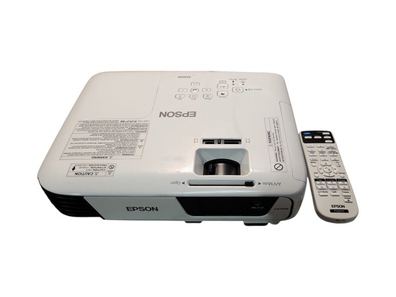 Epson H719A EX3240 3LCD 3000 Lumens Projector Lamp Hours: 0Hr w/ Remote & Bag