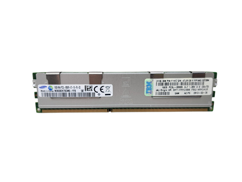Samsung 16GB 4RX4 PC3L-8500R | DDR3 Server Memory w/ Heatsink Q