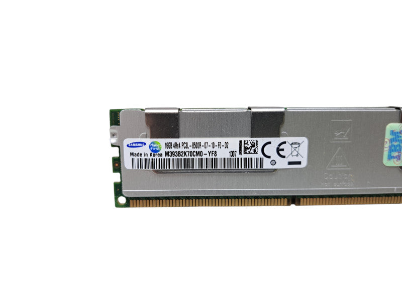 Samsung 16GB 4RX4 PC3L-8500R | DDR3 Server Memory w/ Heatsink Q