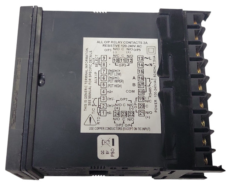 Partlow 1800 Series Temperature & Process Controller P8102, READ _