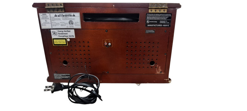 Innovative Technology Radio/Speaker/Turn/CD & Cassette Player Table| READ
