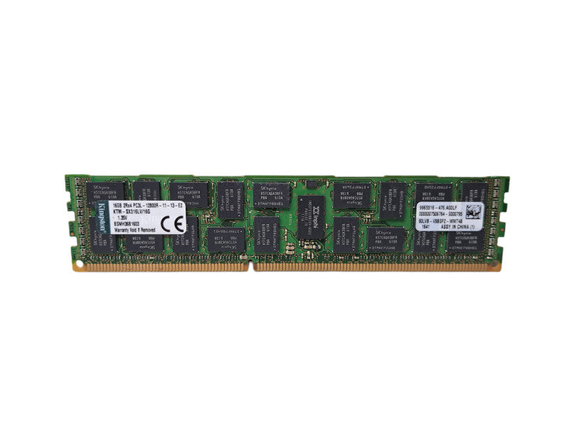 Kingston 16GB 2RX4 PC3L-12800R-11-13-E2 | DDR3 Server Memory Q