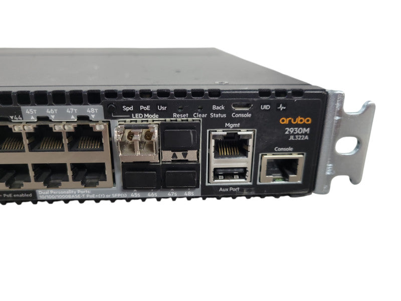 HPE Aruba HP 2930M 48 port POE JL322A w/ JL325A Stacking Module !