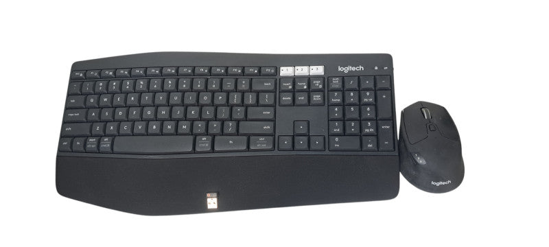 Logitech K850 & M720 Wireless Keyboard & Mouse Combo W/USB dongle