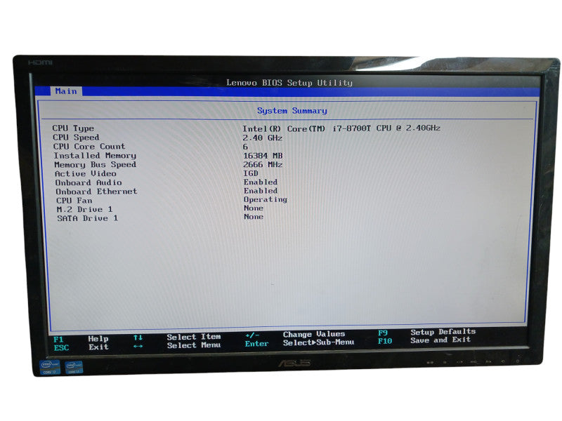 Lenovo ThinkCentre M720q Intel i7-8700T 16GB DDR4 USFF Desktop Q
