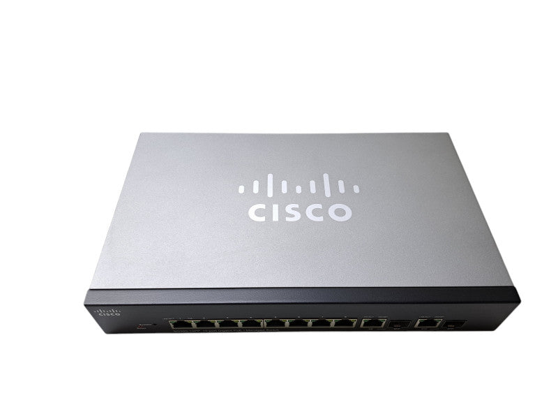 Cisco SG300-10PP-K9 | 10-Port Gigabit PoE+ Managed Switch w/ Power Adapter