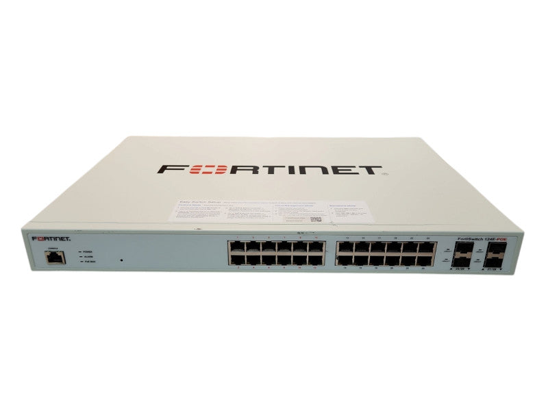 Fortinet FortiSwitch FS-124E-POE 24-Port Gigabit PoE Ethernet Switch