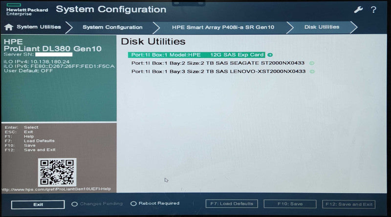 HP DL380 Gen10 2U 16x 2.5", 2x Xeon Silver 4114 2.20GHz, 128GB RAM, 2x2TB SAS