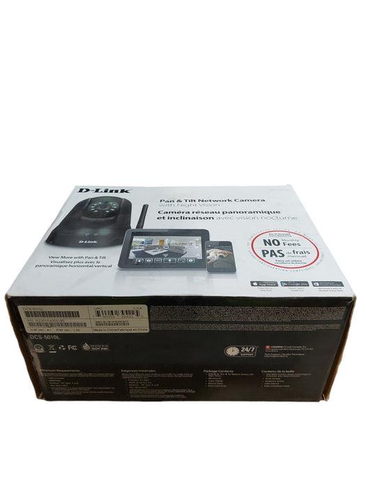 D-Link DCS-5010L Wireless Pan & Network Camera with Night Vision - Open Box