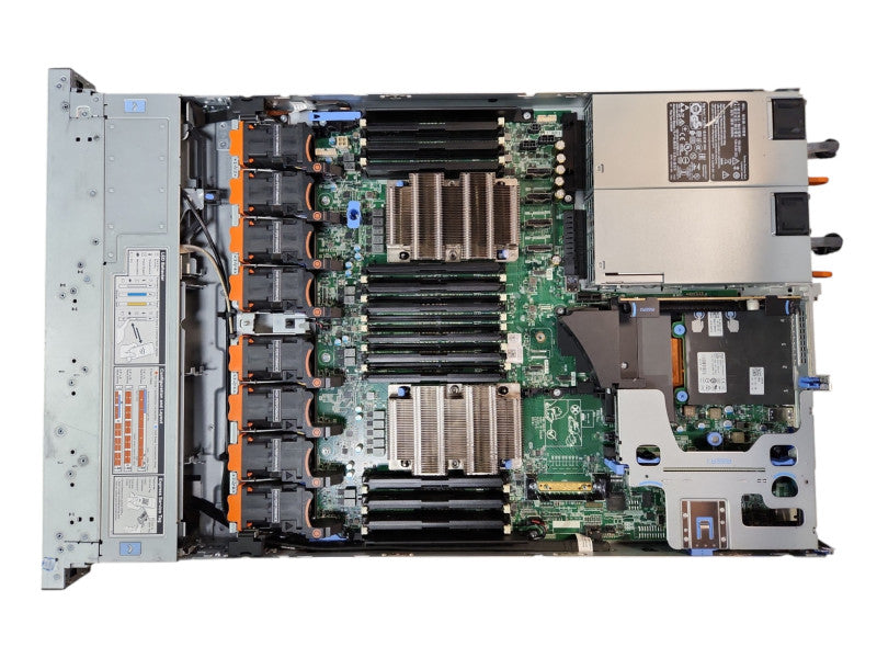 Dell PE R640 1U Server BareBone w/ 2x Heatsink, 2x 1100W PSU, No CPU, No RAM