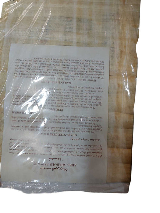 Vintage Papyrus Egyptian Art Piece Scroll Adel Ghabour Papyrus  =