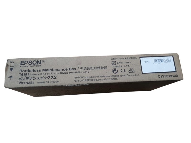 Epson Borderless Maintenance Box T6191 for10 Stylus Pro 4900/49