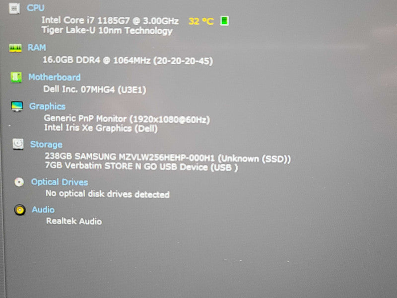 Dell Latitude 7420| i7-1185G7| 16GB DDR4| 256GB SSD | TOUCH SCREEN !! β Lap200