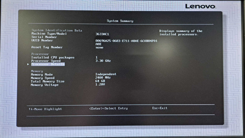Lenovo x3250 M6 1U 4x 3.5" | Xeon E3-1220 v6 @3.00GHz, 64GB DDR4, 1x PSU