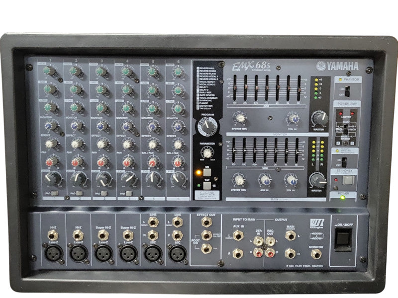 Yamaha EMX68S Powered mixer, READ _