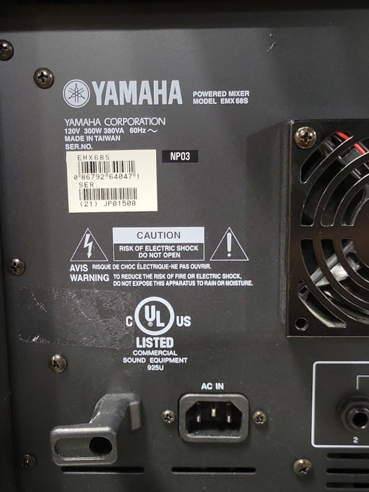 Yamaha EMX68S Powered mixer, READ _