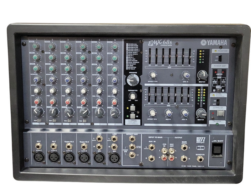 Yamaha EMX68S Powered mixer, READ _