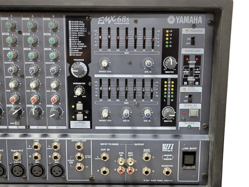 Yamaha EMX68S Powered mixer, READ _
